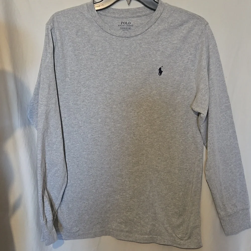 Ralph Lauren Y2K Gray longsleeve cotton t shirt